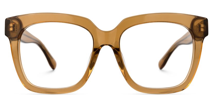 Xion Square Brown Glasses