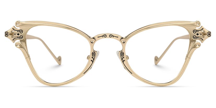 Marimar Geometric Gold Glasses