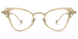 Marimar Geometric Gold Glasses0