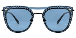 Hussain Clip-on Blue Glasses0