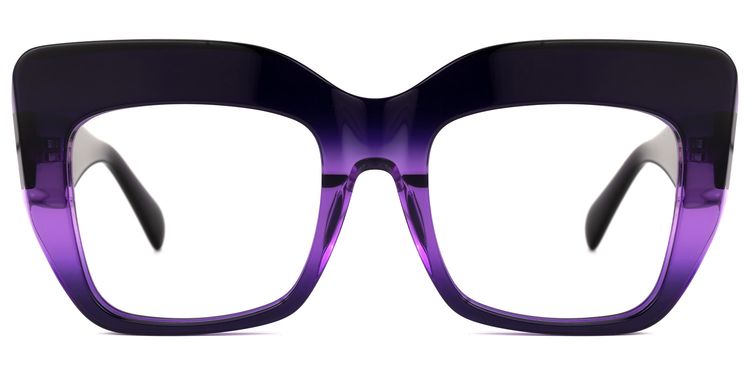 Charmaine Cat Eye Dark-Purple Glasses