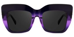 Charmaine Cat Eye Dark-Purple Sunglasses0