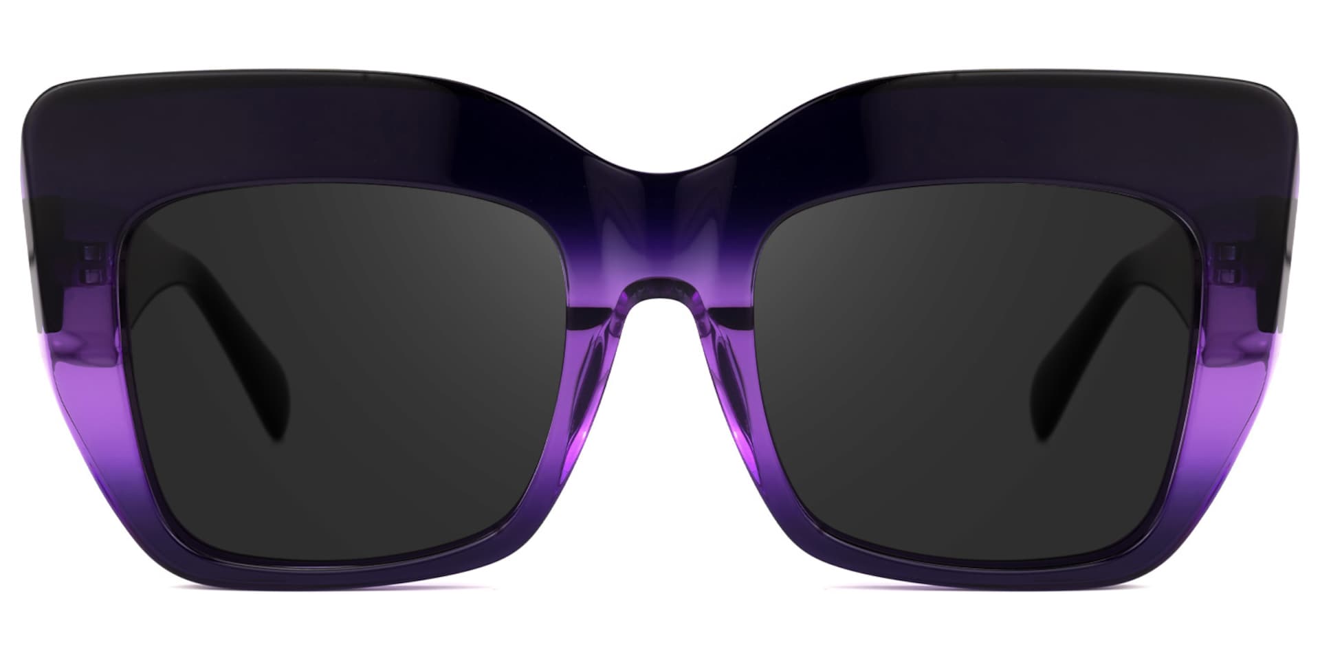 Charmaine Cat Eye Dark-Purple Sunglasses0