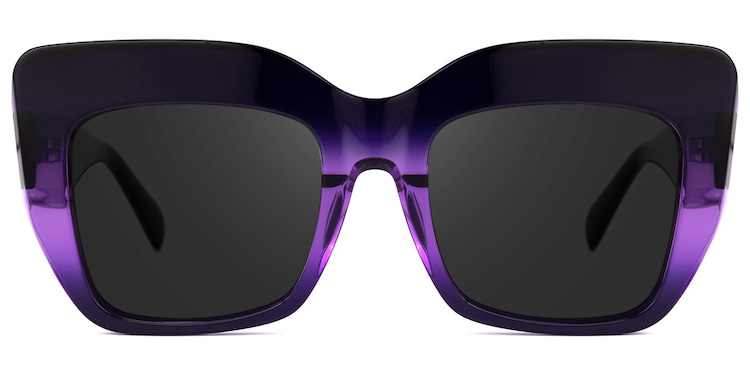 Charmaine Cat Eye Dark-Purple Sunglasses