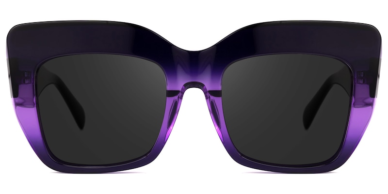 Charmaine Cat Eye Dark-Purple Sunglasses