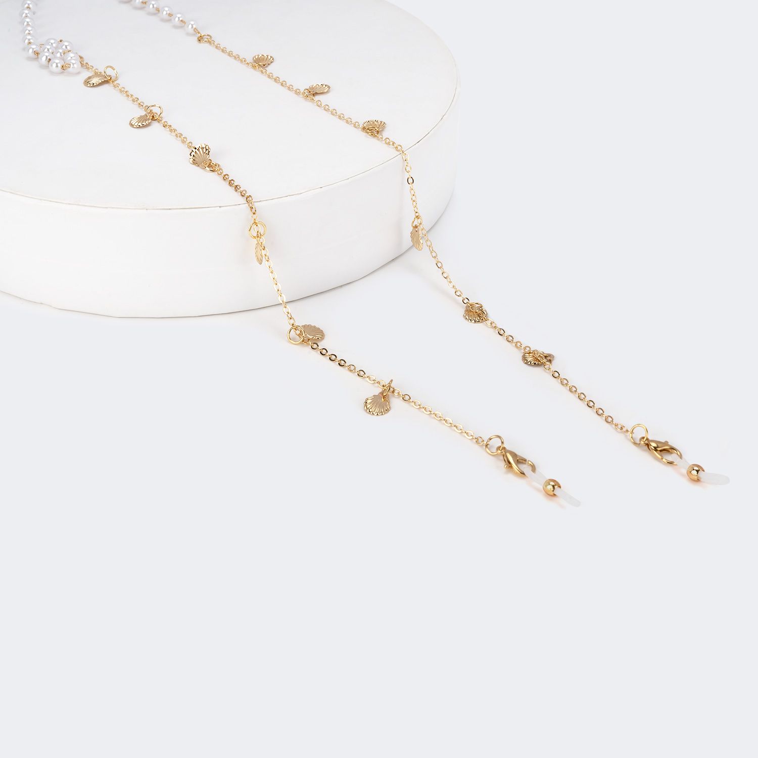 Fashion Pearl Non-slip Metal Chains | Zeelool Glasses1