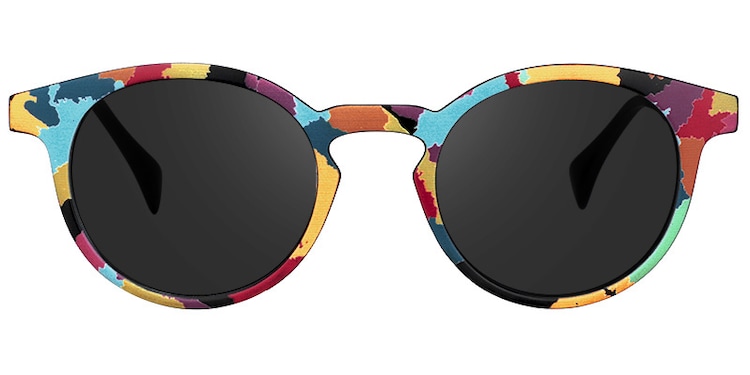 Street-Artist Round Colorful Sunglasses