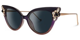 Mwaka Cateye Purple Sunglasses1