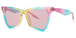 Cicely Geometrical Rainbow Sunglasses1