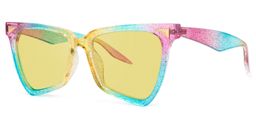 Cicely Geometrical Rainbow Sunglasses1