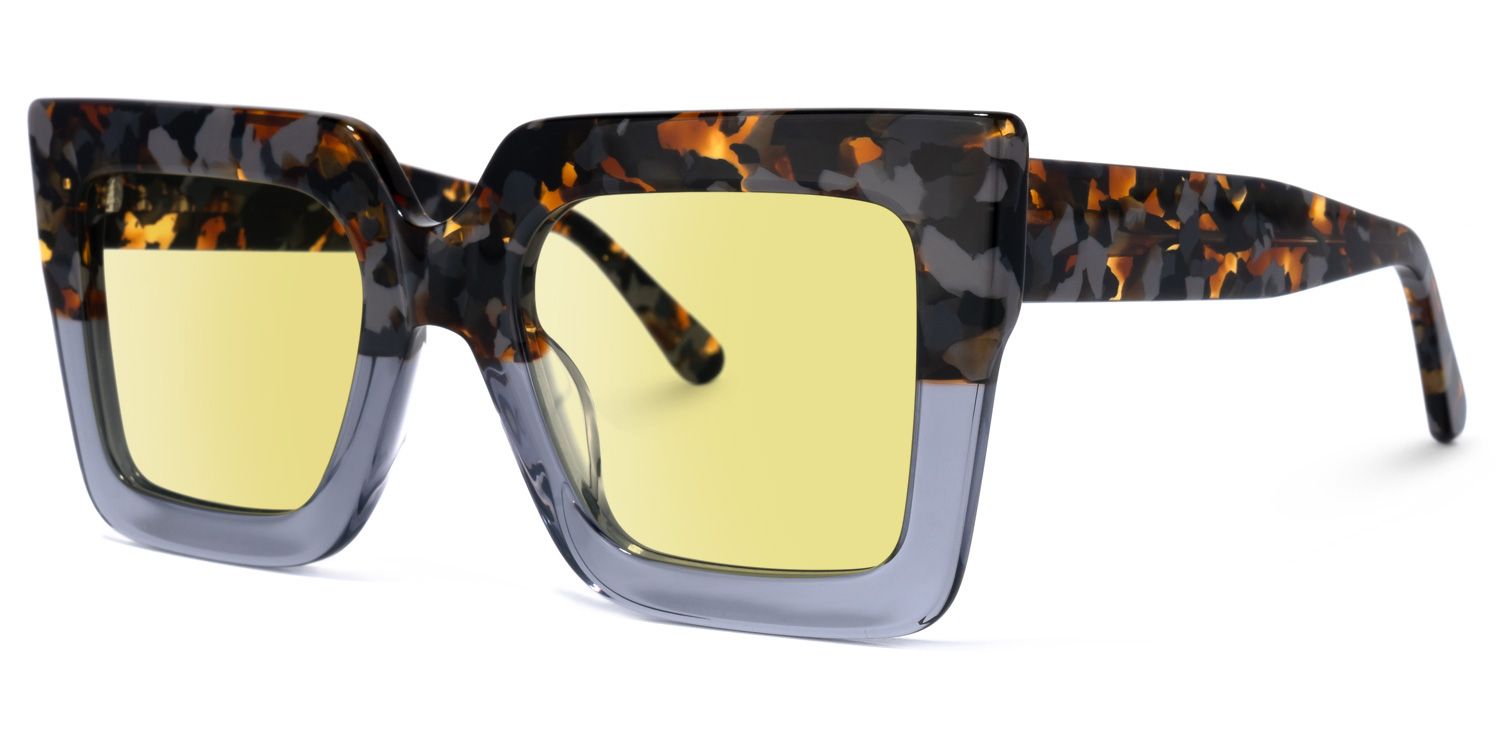 Brandon Square Gray Sunglasses for Women & Men | ZEELOOL1