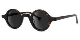 Arale Round Tortoise Sunglasses1