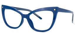 Niamh Cateye Blue Glasses1