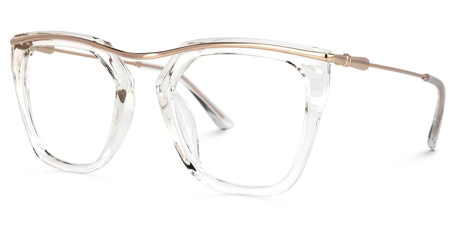 Yadiel Geometric Crystal Glasses | Zeelool Glasses