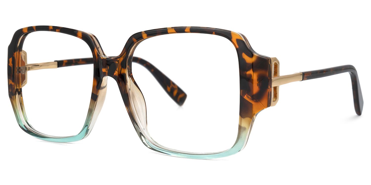 Colon Square Tortoise Glasses | Zeelool Glasses1
