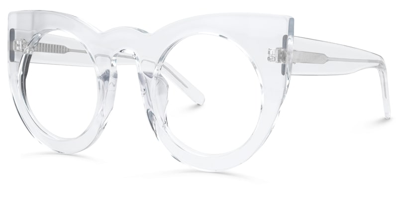 Ophelia Cateye Crystal Glasses | Zeelool Glasses1