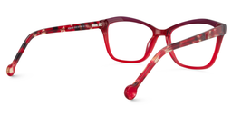 Cheryl Rectangle Red Glasses5
