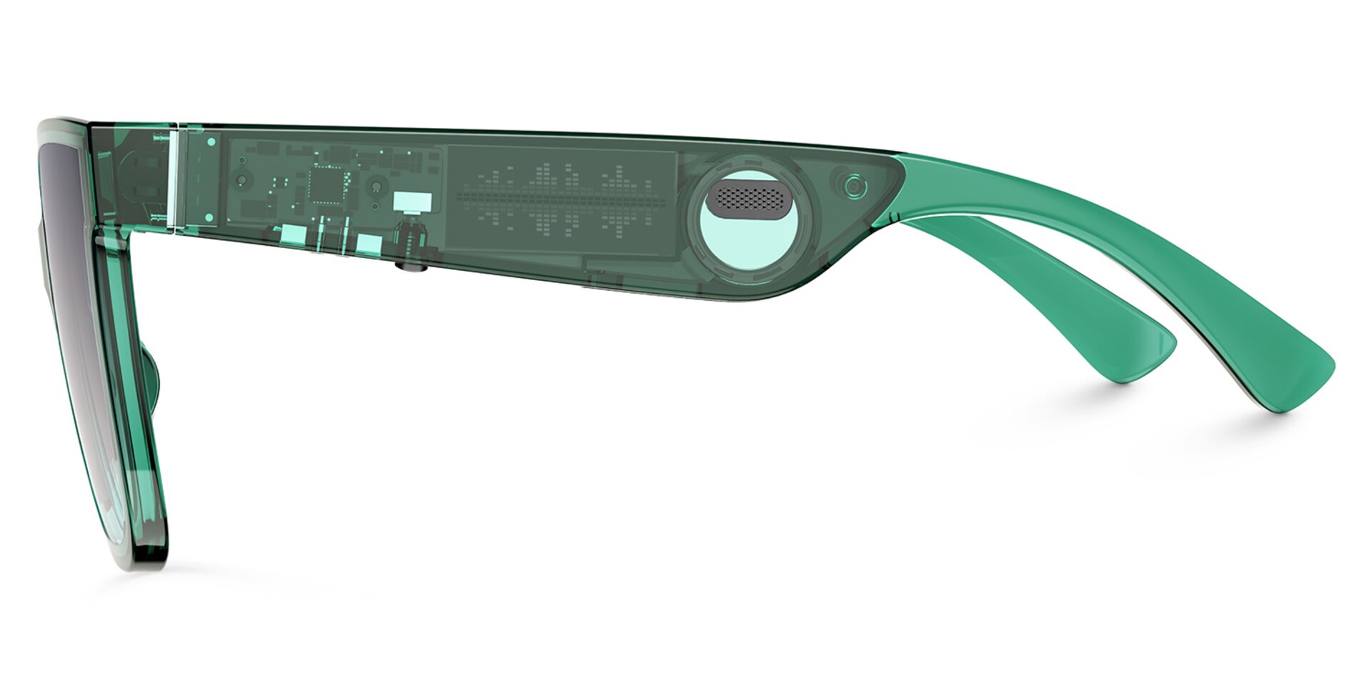 Boman Square Green Bluetooth Sunglasses | Zeelool Glasses2