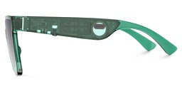 Boman Square Green Bluetooth Sunglasses2