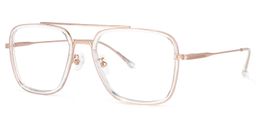 Nayeli Aviator Clear Glasses2
