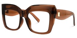 Alberta Cateye Brown Glasses1