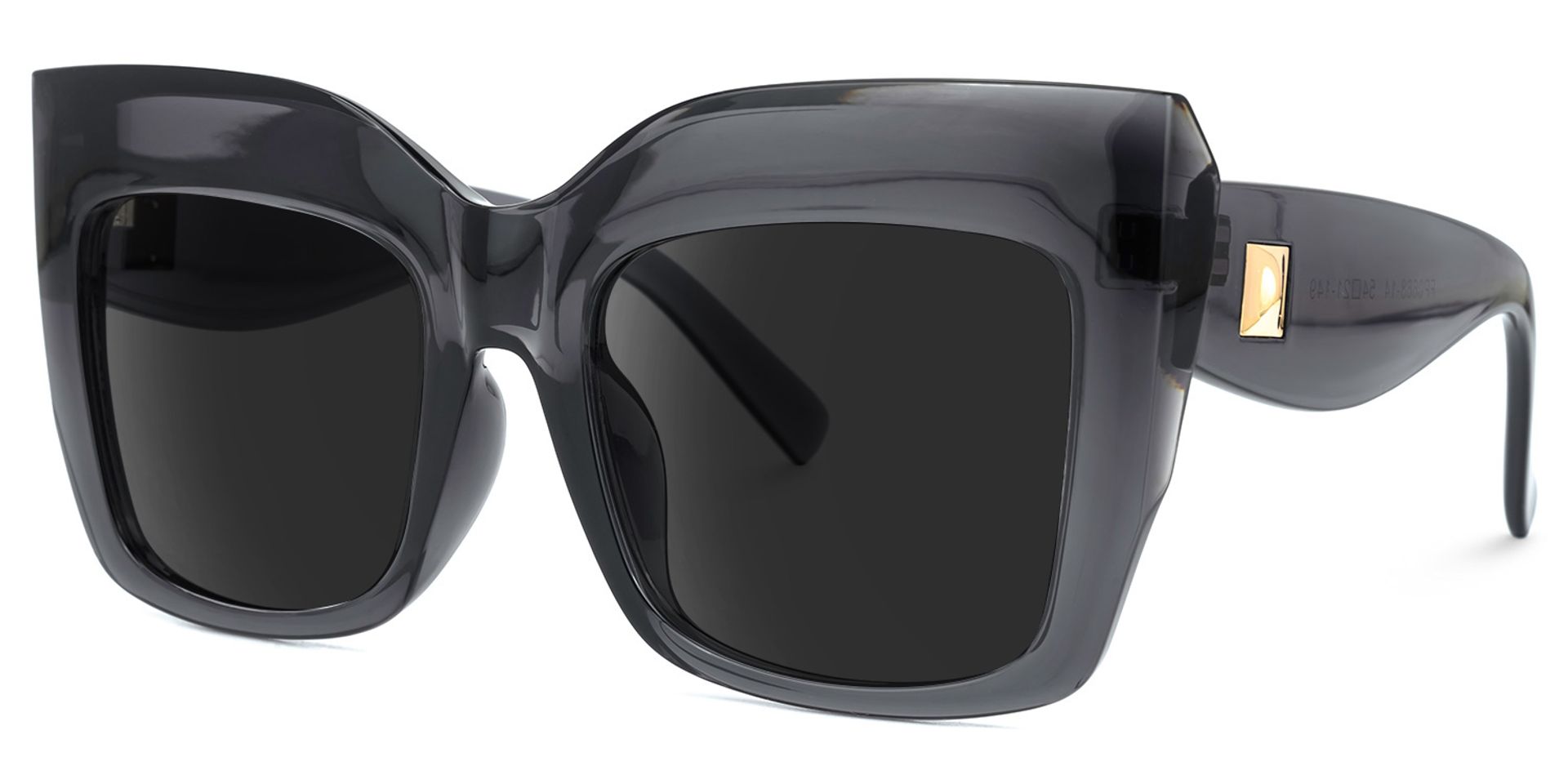 Alberta Cat-Eye Sunglasses with Gray Frames1