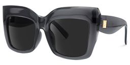 Alberta Cateye Gray Sunglasses1