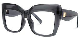Alberta Cateye Gray Glasses1