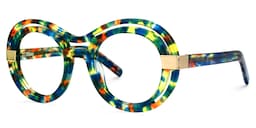 Texidor Round Blue-Tortoise Glasses1
