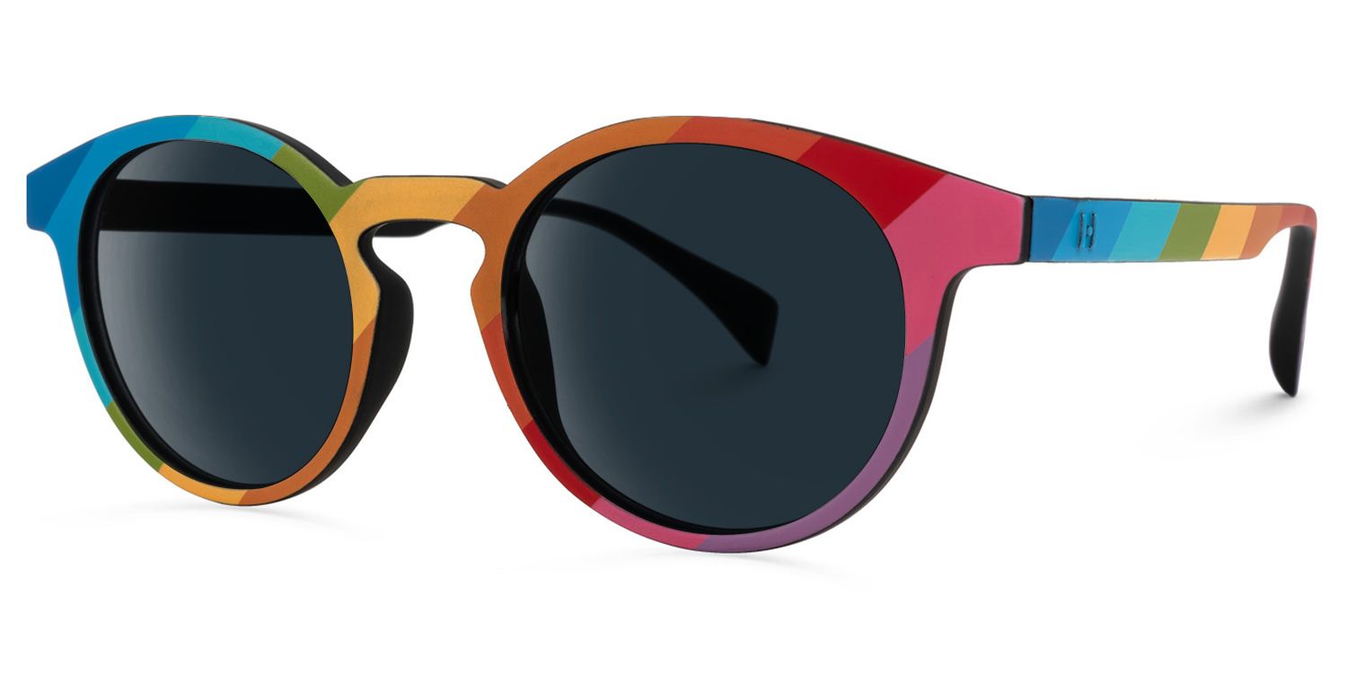 Street-Artist Tr90 Multicolor Round Frame Sunglasses | ZEELOOL1