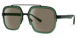 Ace Aviator Green Sunglasses1