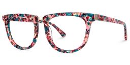 Dechan Square Floral Glasses1