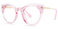 Demetrius Cat Eye Pink Glasses1