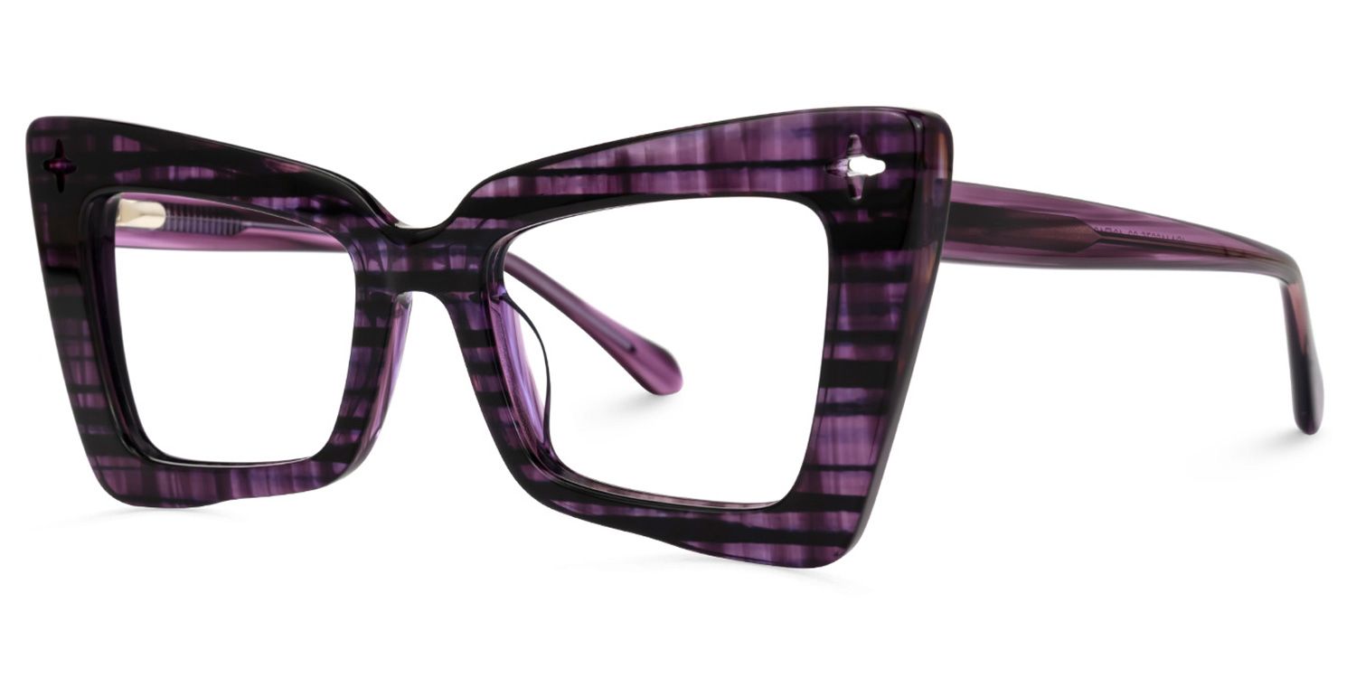 Kairos Cateye Purple Glasses | Zeelool Glasses1