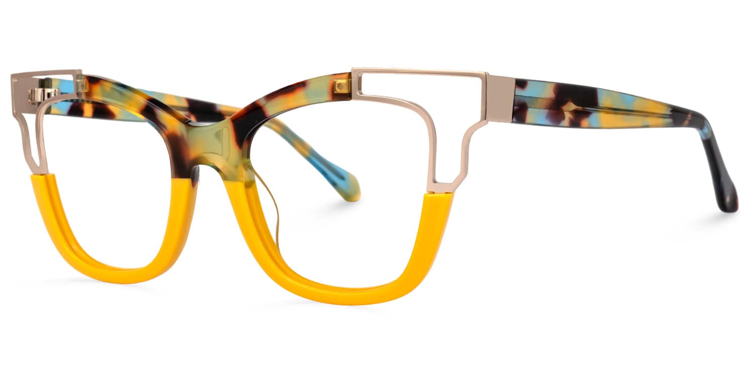 Rhoden Cateye Yellow Glasses3