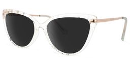Lucas Cateye Clear Sunglasses1