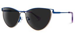Rusland Geometric Blue Sunglasses1