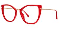 Tabrieah Cateye Red Glasses1