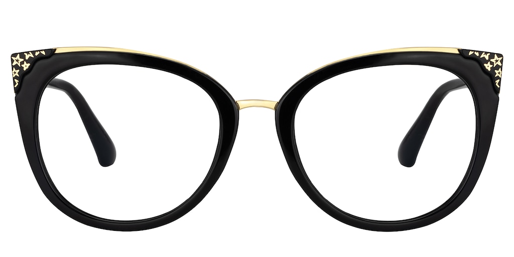 Dalton Cat Eye Black Glasses