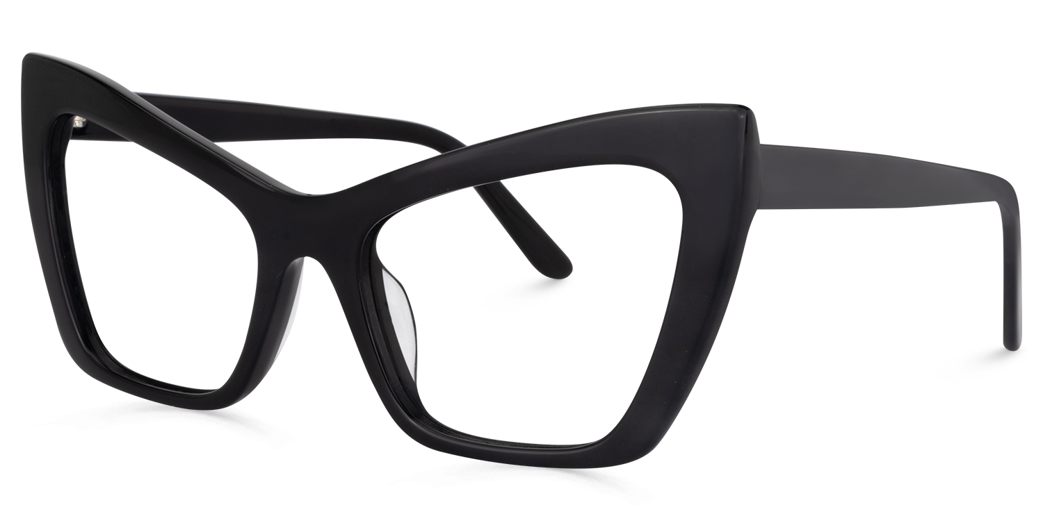 Driscoll Cateye Black Glasses | Zeelool Glasses1