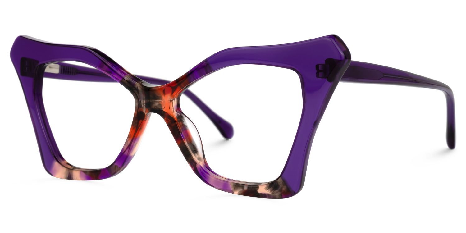 Wildony Cateye Purple Glasses | Zeelool Glasses1