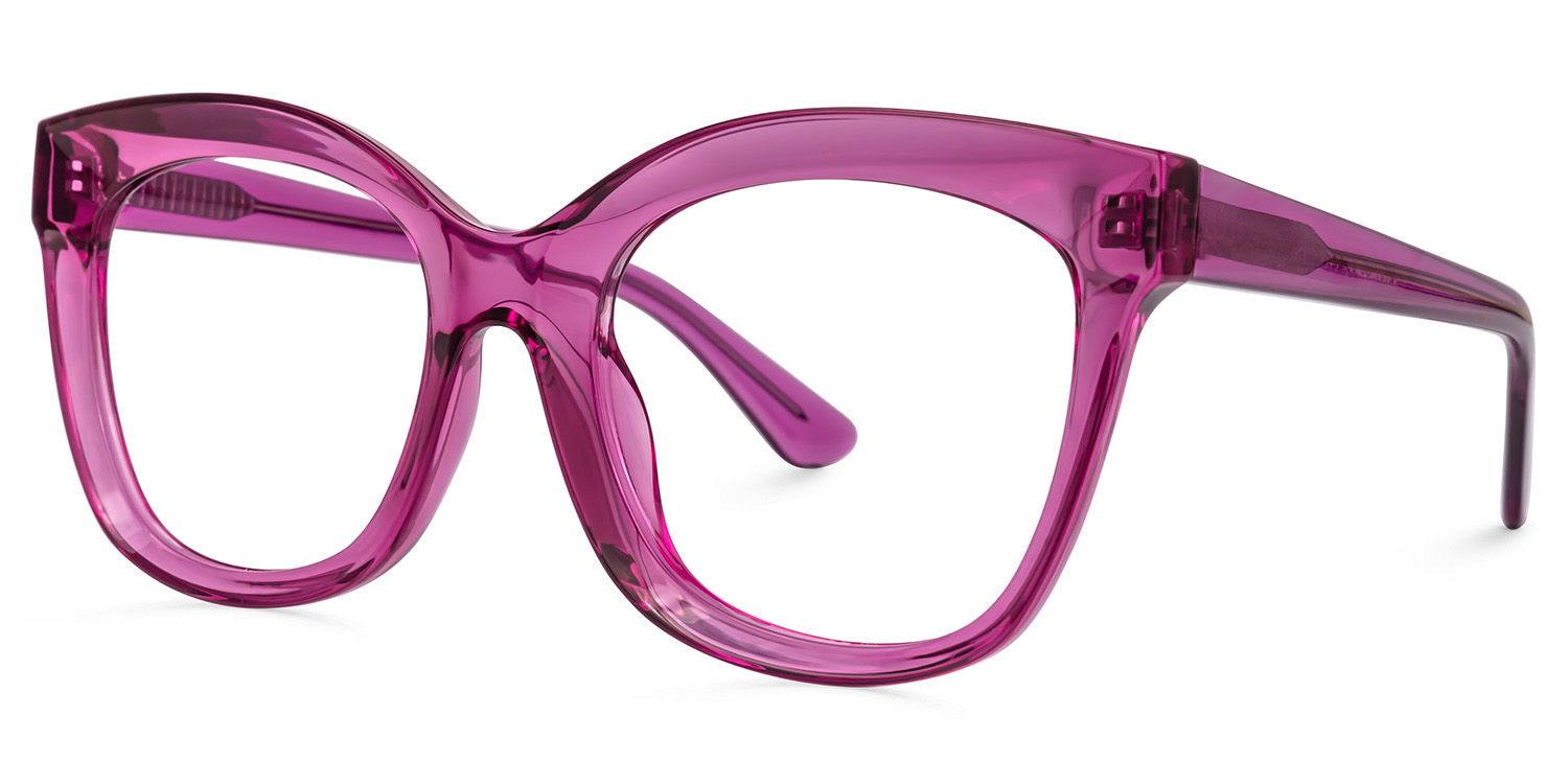 Granda Square Purple Glasses | Zeelool Glasses