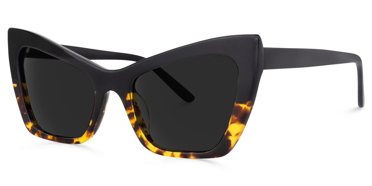 Driscoll Yellow-Tortoise Cat Eye Polarized Sunglasses for Driving | ZEELOOL1
