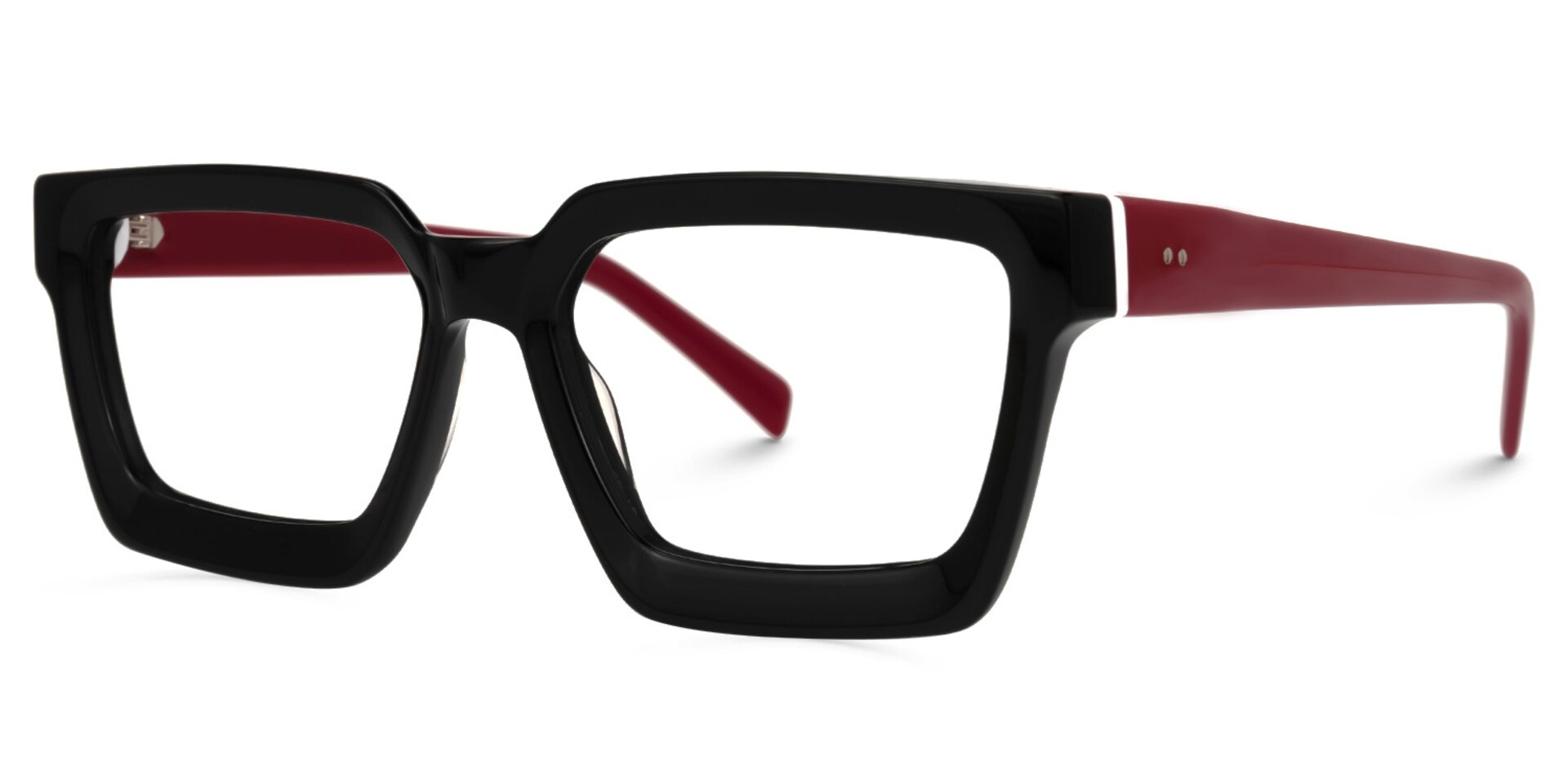 Bean Square Black Glasses | Zeelool Glasses1