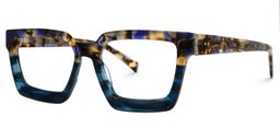 Bean Square Two-Tone Glasses1