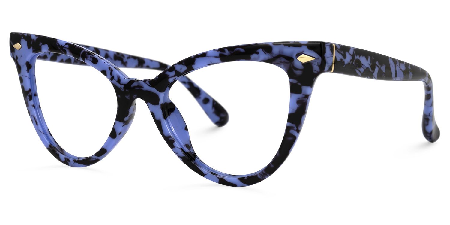 Colla Cateye Blue Glasses | Zeelool Glasses1