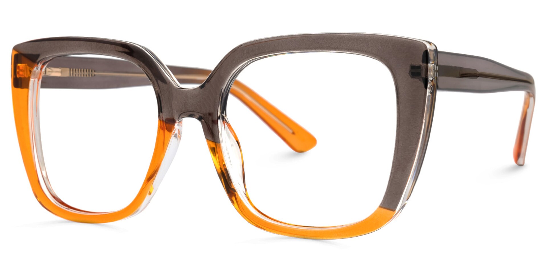 Carrero Square Gray Glasses | Zeelool Glasses1