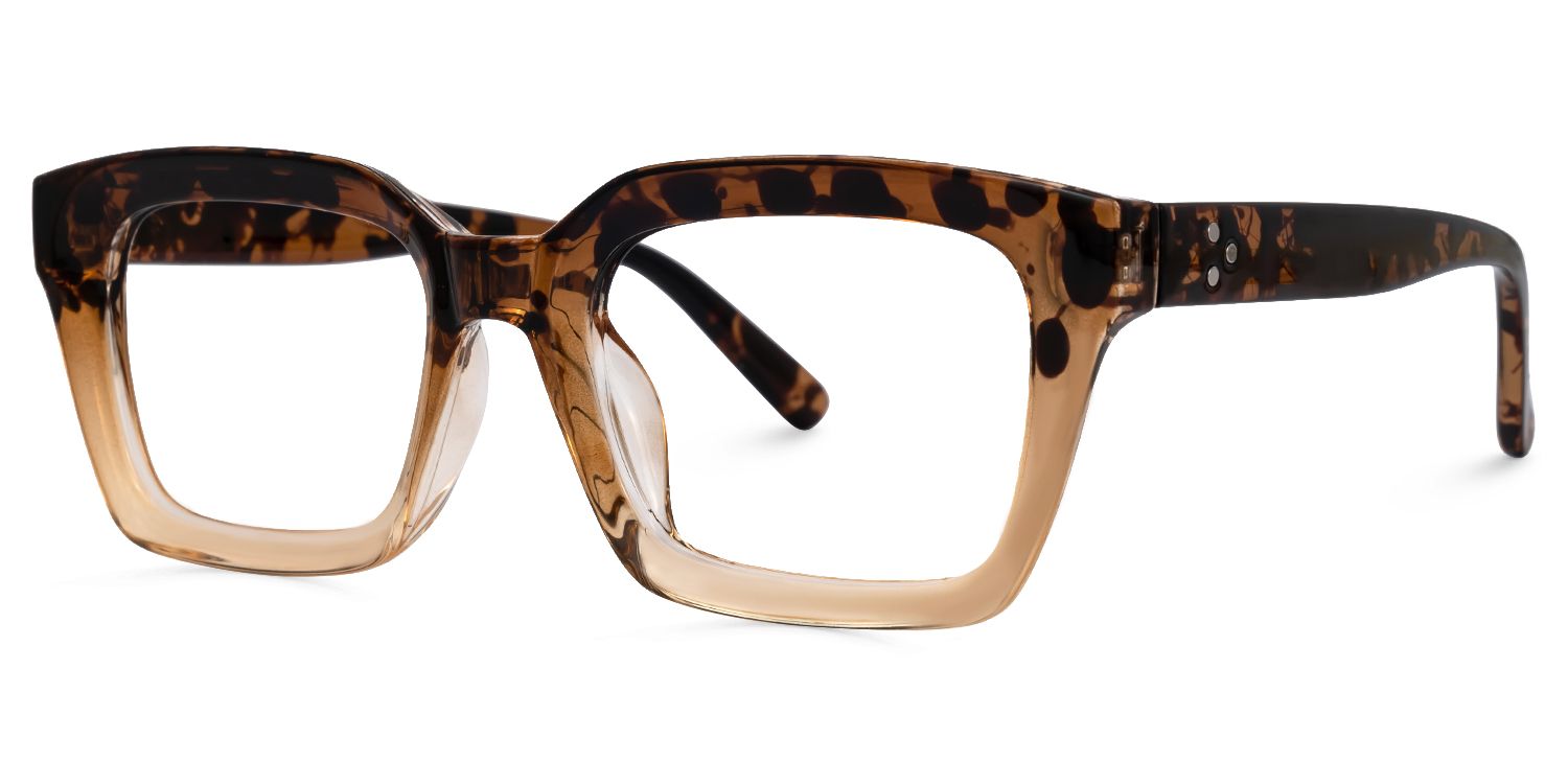 Grover Rectangle Tortoise Glasses | Zeelool Glasses