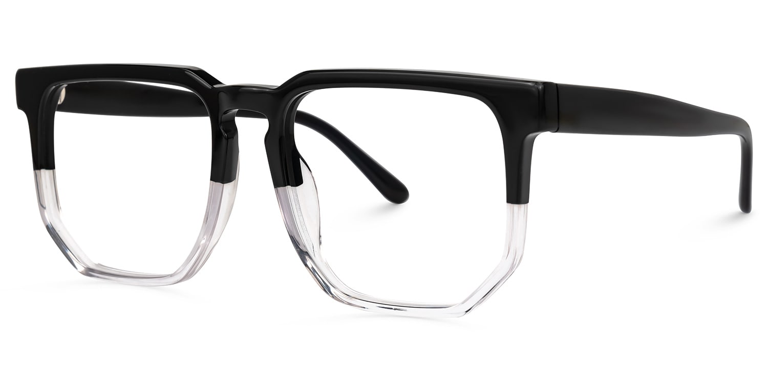 Matherne Square Black-Crystal Glasses1