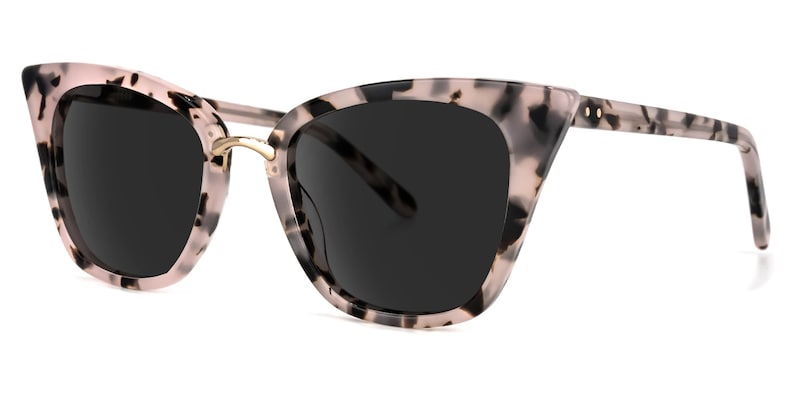Martha Cat Eye Pink Floral Sunglasses | Zeelool Glasses1